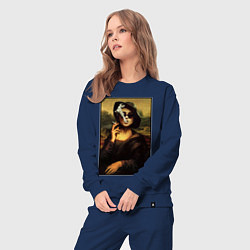 Костюм хлопковый женский Mona Singer, цвет: тёмно-синий — фото 2
