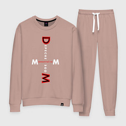 Костюм хлопковый женский Depeche Mode - Memento Mori MM, цвет: пыльно-розовый