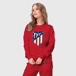 Костюм хлопковый женский Atletico Madrid FC, цвет: красный — фото 2