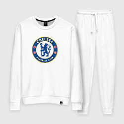 Костюм хлопковый женский Chelsea fc sport, цвет: белый