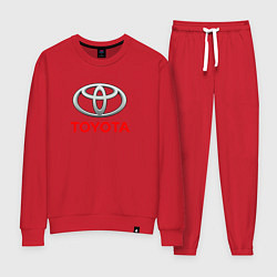 Костюм хлопковый женский Toyota sport auto brend, цвет: красный