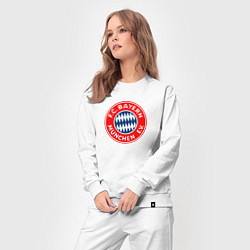 Костюм хлопковый женский Бавария клуб, цвет: белый — фото 2