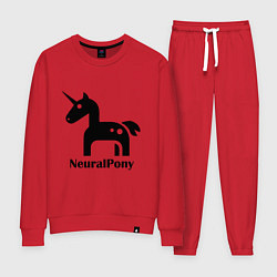 Костюм хлопковый женский Neural Pony, цвет: красный