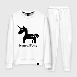 Костюм хлопковый женский Neural Pony, цвет: белый