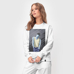 Костюм хлопковый женский Silhouette of a man, цвет: белый — фото 2