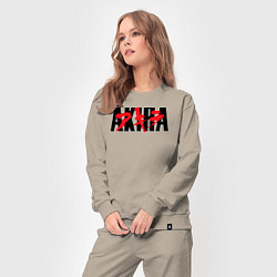 Костюм хлопковый женский Акира аниме из 1998, цвет: миндальный — фото 2