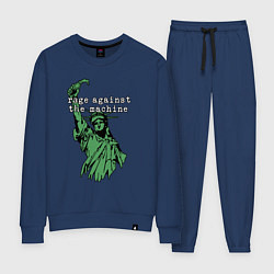 Костюм хлопковый женский Rage Against - statue of liberty, цвет: тёмно-синий