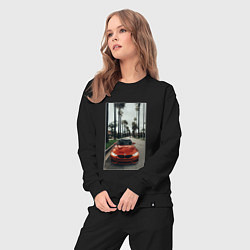 Костюм хлопковый женский Современные машины, цвет: черный — фото 2