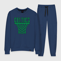 Костюм хлопковый женский Celtics net, цвет: тёмно-синий