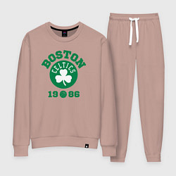 Костюм хлопковый женский Boston Celtics 1986, цвет: пыльно-розовый