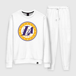 Костюм хлопковый женский Lakers stars, цвет: белый