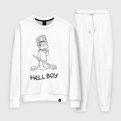 Костюм хлопковый женский Bart hellboy Lill Peep, цвет: белый