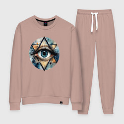 Женский костюм Акварельный глаз
