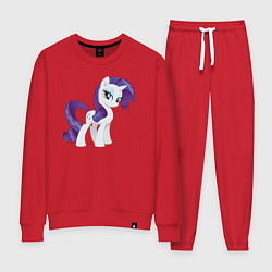 Костюм хлопковый женский Рарити из My Little Pony в кино, цвет: красный