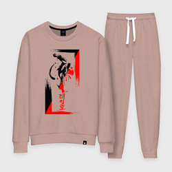 Женский костюм Боевые искуства black and red