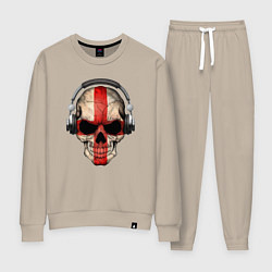 Женский костюм England music skull