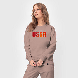 Костюм хлопковый женский Im from the USSR, цвет: пыльно-розовый — фото 2
