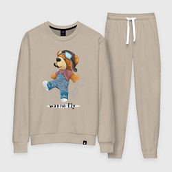 Женский костюм Плюшевый медвежонок летчик