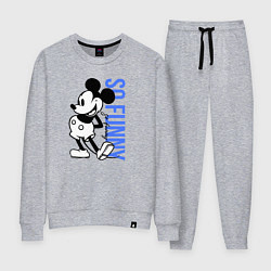 Костюм хлопковый женский So funny Mickey, цвет: меланж