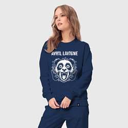 Костюм хлопковый женский Avril Lavigne rock panda, цвет: тёмно-синий — фото 2