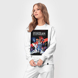 Костюм хлопковый женский Рей Аянами Аска Лэнгли Сорью, цвет: белый — фото 2