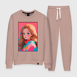 Женский костюм Красивая девушка - аниме кореянка в спорткостюме