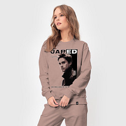 Костюм хлопковый женский Jared Joseph Leto 30 Seconds To Mars, цвет: пыльно-розовый — фото 2