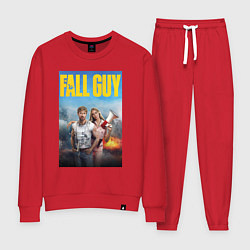 Костюм хлопковый женский Ryan Gosling and Emily Blunt the fall guy, цвет: красный