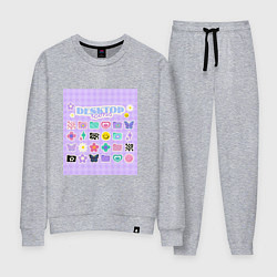 Женский костюм Ретро стиль нулевых y2k