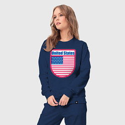 Костюм хлопковый женский United States, цвет: тёмно-синий — фото 2