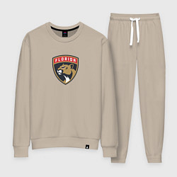 Костюм хлопковый женский Florida Panthers NHL, цвет: миндальный