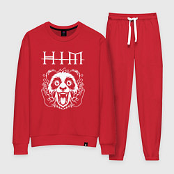 Костюм хлопковый женский HIM rock panda, цвет: красный