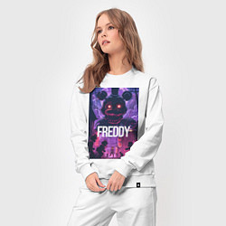 Костюм хлопковый женский Freddy - мишка Фредди, цвет: белый — фото 2