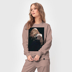 Костюм хлопковый женский Ведьма и чудовище Гидо, цвет: пыльно-розовый — фото 2