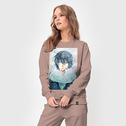 Костюм хлопковый женский Ванитас, цвет: пыльно-розовый — фото 2