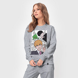 Костюм хлопковый женский Моб Психо 100 Экубо дух, цвет: меланж — фото 2