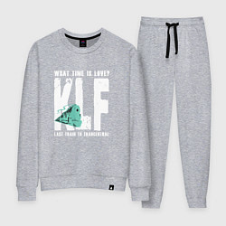 Костюм хлопковый женский Klf - What time is love, цвет: меланж