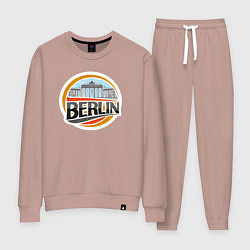 Костюм хлопковый женский Berlin, цвет: пыльно-розовый