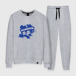 Костюм хлопковый женский Tardis blue, цвет: меланж