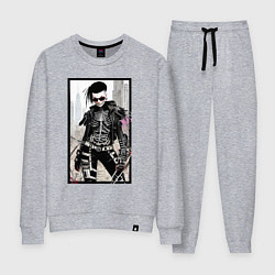 Костюм хлопковый женский Хэллоуин в Нью-Йорке - нейросеть, цвет: меланж