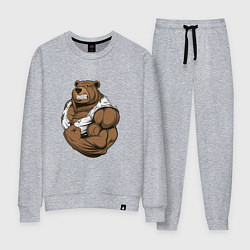 Женский костюм Крутой медведь накаченный