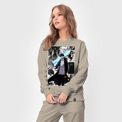 Костюм хлопковый женский Поднятие уровня в одиночку Джину Сон охотник колла, цвет: миндальный — фото 2