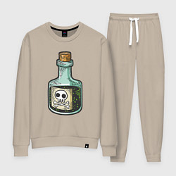 Костюм хлопковый женский Poison, цвет: миндальный