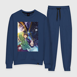 Костюм хлопковый женский Монолог фармацевта Маомао Жэньши, цвет: тёмно-синий