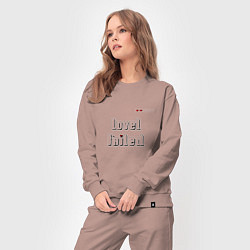 Костюм хлопковый женский Level failed, цвет: пыльно-розовый — фото 2