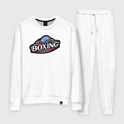 Костюм хлопковый женский Boxing sport, цвет: белый