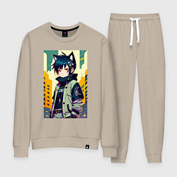 Женский костюм Девочка котёнок - нейросеть