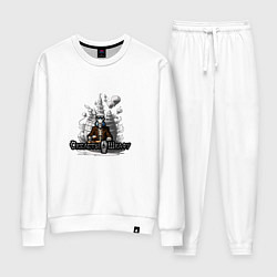 Костюм хлопковый женский Арт оборотень, цвет: белый