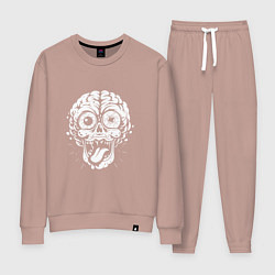 Женский костюм Череп с мозгами и глазами