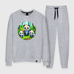 Женский костюм Панды в бамбуковом лесу